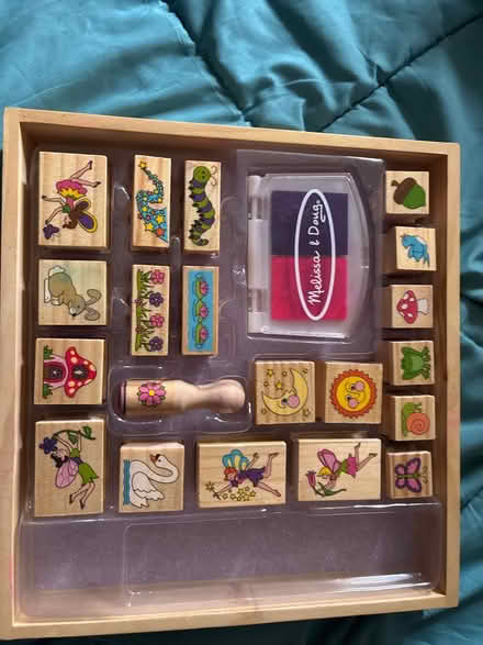Photo of free Melissa and Doug stamp set (Highlands Village, N21) #1