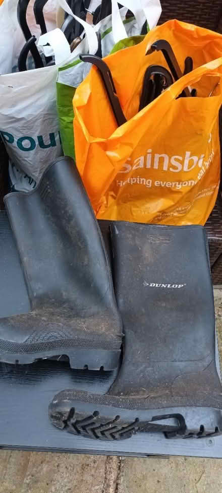 Photo of free Size 3 (36) black Wellington boots (West Wickham) #1