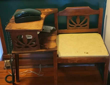 Photo of free Telephone table with seat (North side of Elmhurst) #1