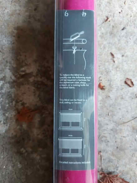 Photo of free Berry pink roller blind (Frimley) #3