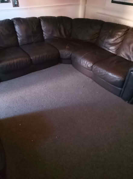 Photo of free corner sofa and armchair (Rainham ME8) #1