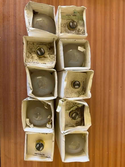 Photo of free 10 x 100W Incandescent Light Bulbs (Caxton CB23) #1