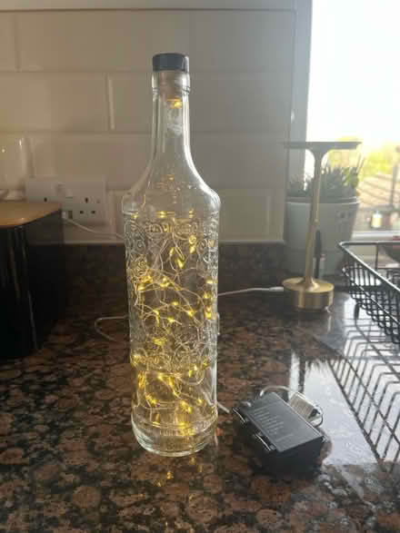 Photo of free Glass bottle with fairy lights (Heysham, Morecambe, LA3) #2