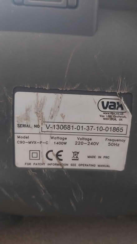 Photo of free Vax pet bagless hoover (Handsworth S13) #3
