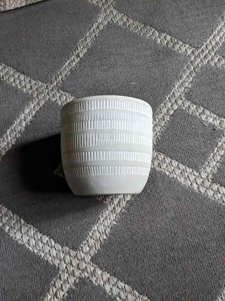 Photo of free Grey Ceramic Solid Plant Pot (Holland Park W11) #1