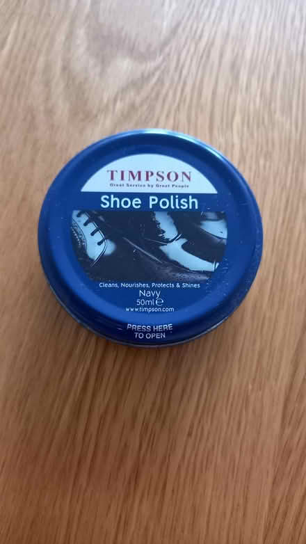 Photo of free Blue shoe polish (Central Letchworth) #1