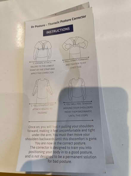 Photo of free Thoracic posture corrector (GU2 Stoughton) #2