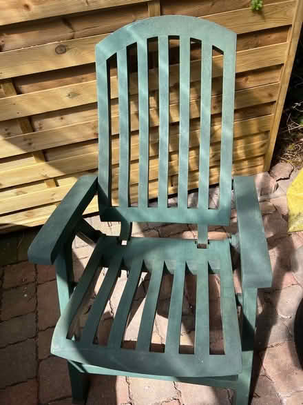 Photo of free Reclining plastic garden chair (Langwathby CA10) #1
