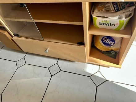 Photo of free TV media unit cupboard corner with castors (Purley CR8) #4