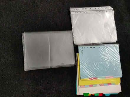 Photo of free Plastic pockets and file dividers (Abraham Heights LA1) #1