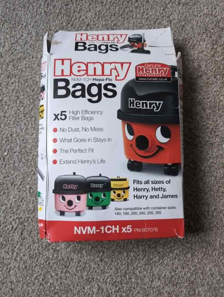 Photo of free Henry hoover bags (Headington OX3) #1