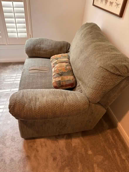 Photo of free Green couch / recliner (Barker Cypress Coles Crossing) #1
