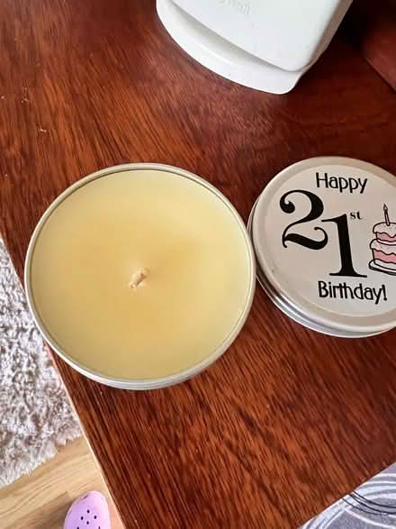 Photo of free 21st candle in a tin (Panshanger AL7) #2