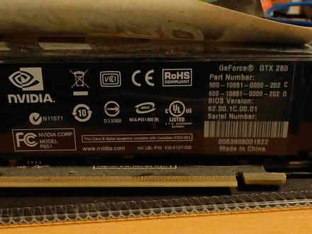 Photo of free Nvidia GTX 280 graphics card BFG (Chafford Hundred RM16) #3