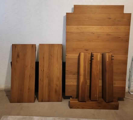 Photo of free Solid Oak wood dining table (East Ham) #2