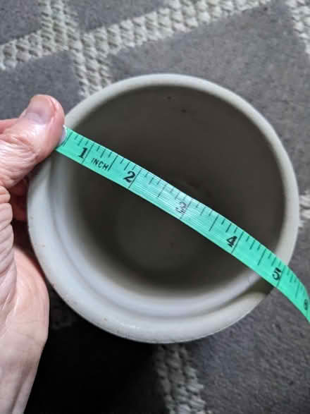 Photo of free Grey Ceramic Solid Plant Pot (Holland Park W11) #2