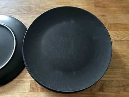 Photo of free 5 10” black matte IKEA plates (North San Leandro) #1