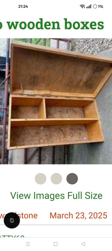 Photo of Wooden boxes (Southtown NR31) #2