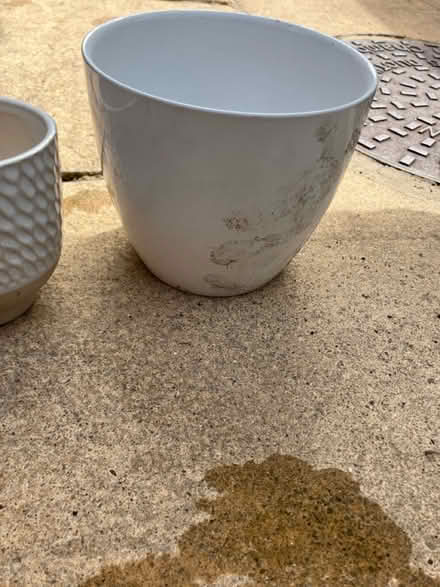 Photo of free 2 ceramic plant pots (Emerson’s Green BS16) #3