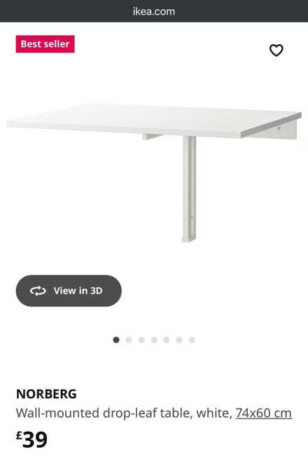 Photo of free IKEA wall-mounted folding table (Se1 0eq) #1
