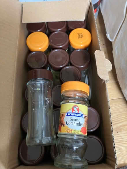 Photo of free Box of empty spice jars (Camberley GU15) #1
