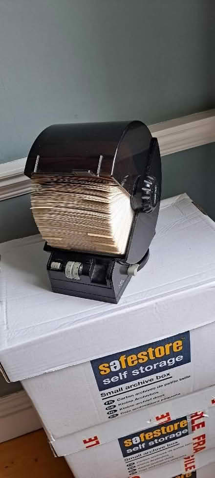 Photo of free Rolodex type card index holder (Sion Hill) #1