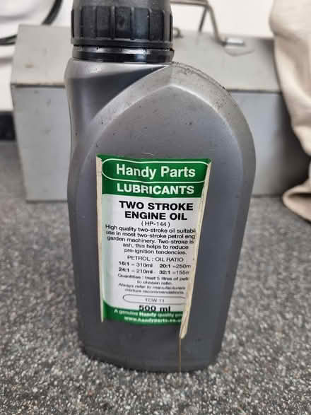 Photo of free 2 stroke oil for garden tools (CM2 springfield, chelmsford) #1