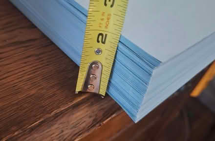 Photo of free Light blue cardstock (SR, Bret Harte, near Jackson's) #2