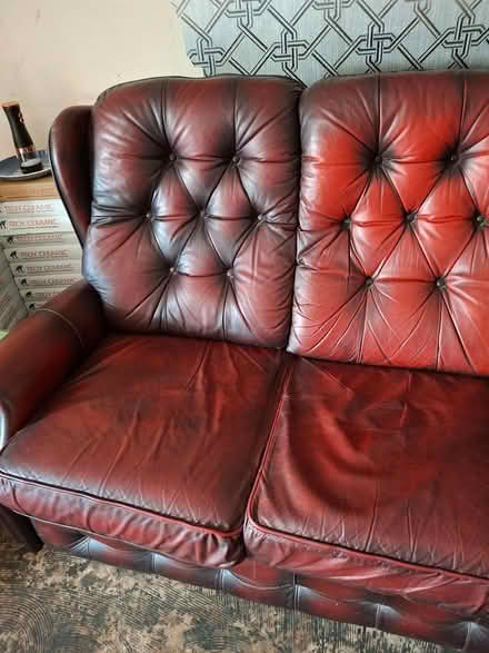 Photo of free Oxblood sofa (birmingham) #4