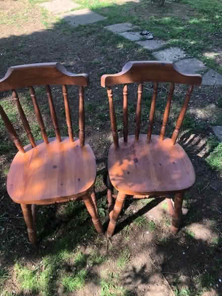 Photo of free Two wooden chairs (The Camp AL1) #1