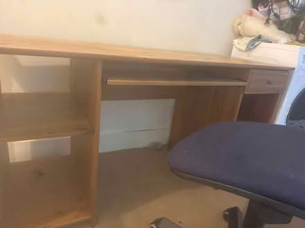 Photo of free Pine desk with tray and chair (KT8 East Molesey) #3