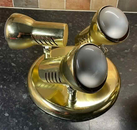 Photo of free Pair of 3 Light Ceiling Brass Spotlight (Oxenholme LA9) #2