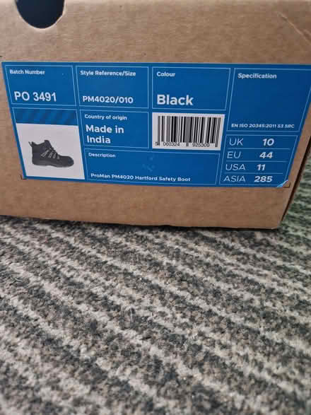 Photo of free Safety boots (Hornchurch RM12) #3