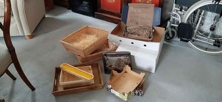Photo of free Empty boxes and wooden baskets (Row Brow, Dearham, CA15) #1