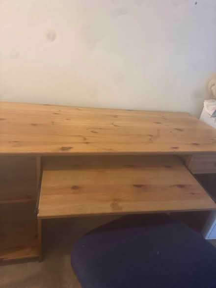 Photo of free Pine desk with tray and chair (KT8 East Molesey) #2