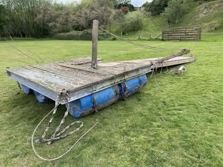 Photo of free Hinged river mooring with platform (Clevelode WR13) #2