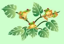 Photo of free Tree frog paint stencil (Cambridge GL2) #1
