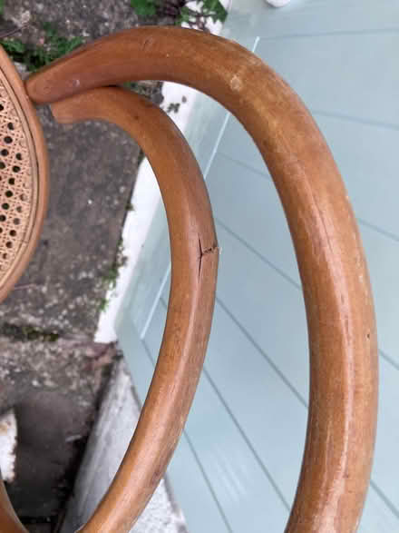 Photo of free Bentwood chair with rattan seat (Topsham EX3) #4
