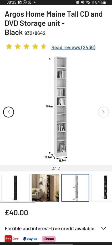 Photo of free 3x CD/DVD shelving unit (Kemble) #2
