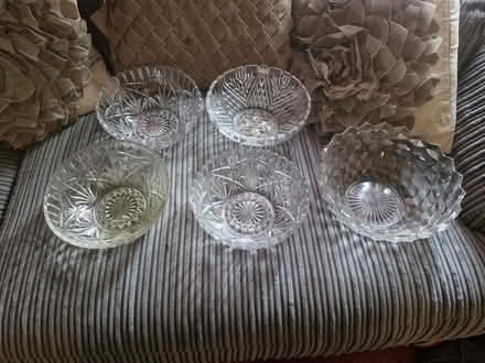 Photo of free Cut Glass Bowls X 5 (BR1 bickley) #1
