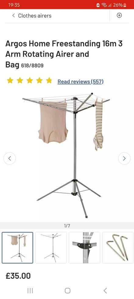 Photo of free Indoor washing line, as seen here (SG12) #1