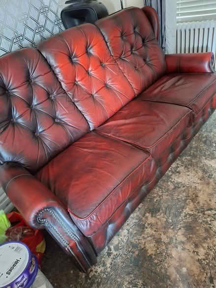 Photo of free Oxblood sofa (birmingham) #1