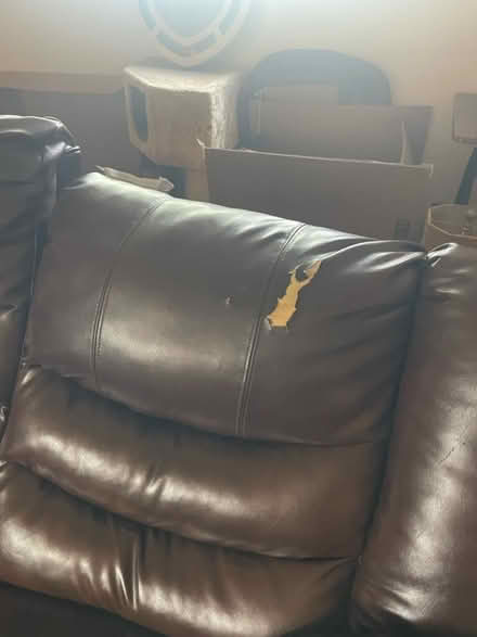 Photo of free Leather couch with reclining seats (Arcata) #4