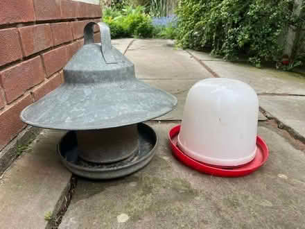 Photo of free Chicken feeder and water Jar (Mollington CH1) #1