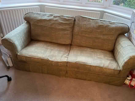 Photo of free 3 seater sofa bed - green (Horsham) #1
