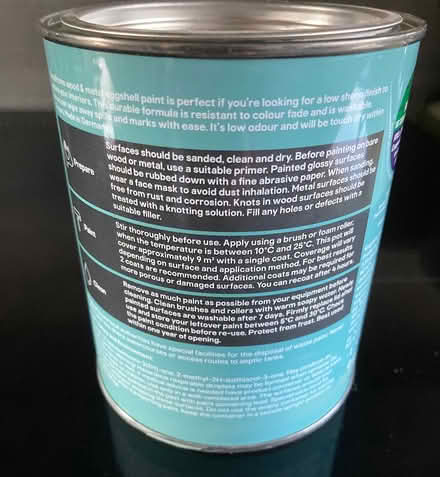 Photo of free Eggshell Interior Wood/Metal Paint (AB12) #3