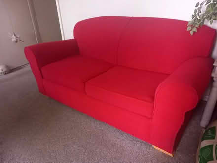 Photo of free red bed settee sofa (Arleston TF1) #2