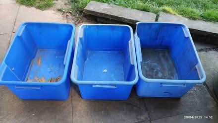 Photo of free 3 large plastic storage boxes (Great Moor SK7) #2