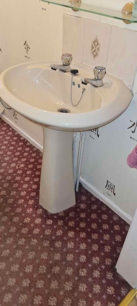 Photo of free Pedestal sink with taps (West Bridgford NG2) #3