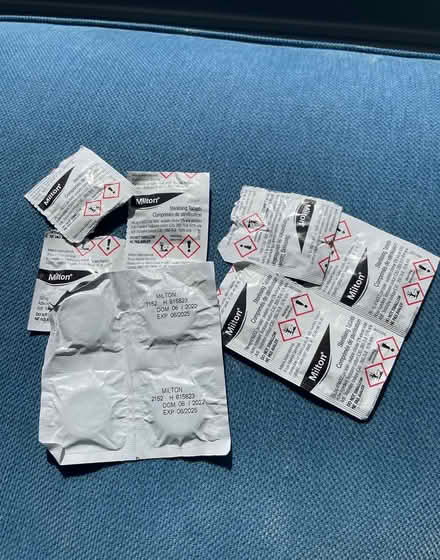 Photo of free Milton sterilising tablets (Abingdon OX14) #1